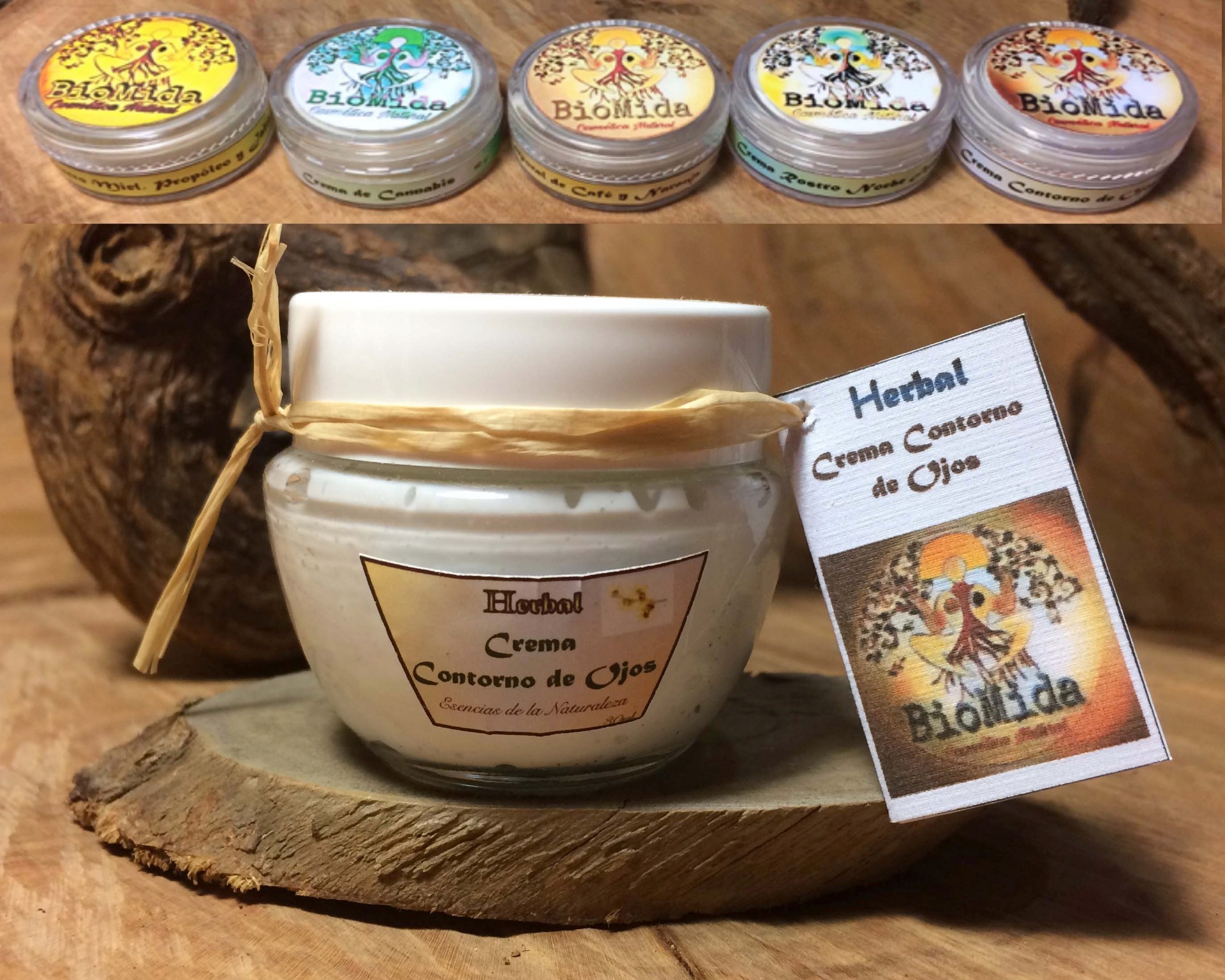 Crema Contorno de Ojos 30ml y Muestras de Cremas de 10ml